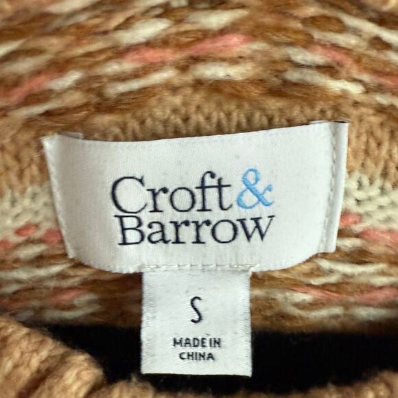 Fair Isle Sweater Womens S Super Soft Knit Pullover Cozy Cabincore Croft Barrow - Picture 4 of 6